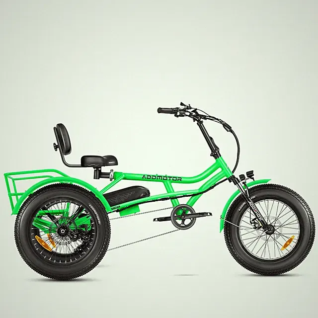 Addmotor 3-Wheel Semi-Recumbent M-360II 750W 20Ah 20" Fat Tire Electric Tricycle