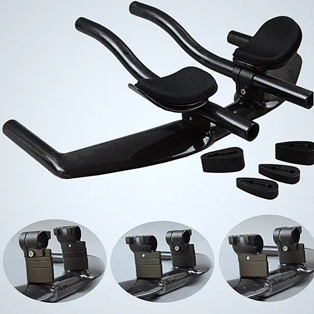 Carbon Bullhorn Bar Time Trial Triathlon Bike Bullhorn Bar Rest Handlebar 31.8mm