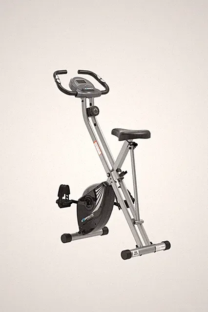 Exerpeutic Foldable Exercise Bike, 8 levels of Resistance Stationary Bicycle...