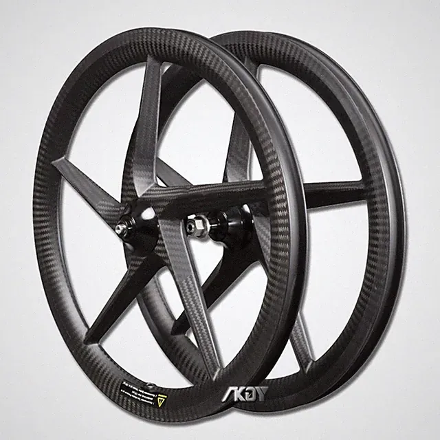 Folding Bike 20inch 451 5 Spoke Wheelset V / Disc Brake 8-11 Speed Carbon Wheels
