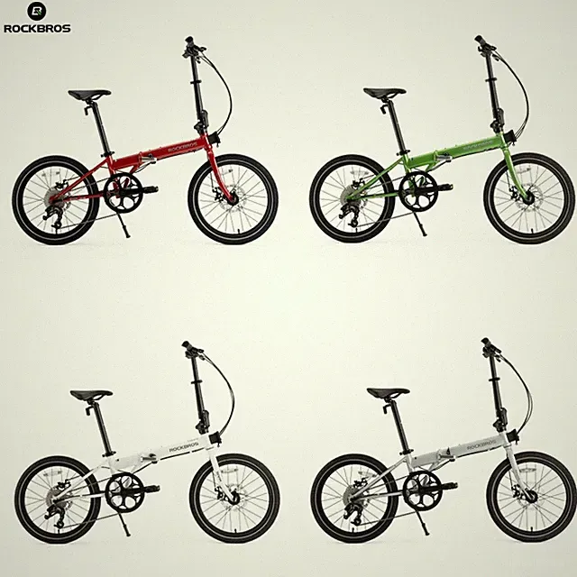 ROCKBROS SVK 20"Folding Bike 9 Speed Gears Disc Brakes Steel Frame for Commuting